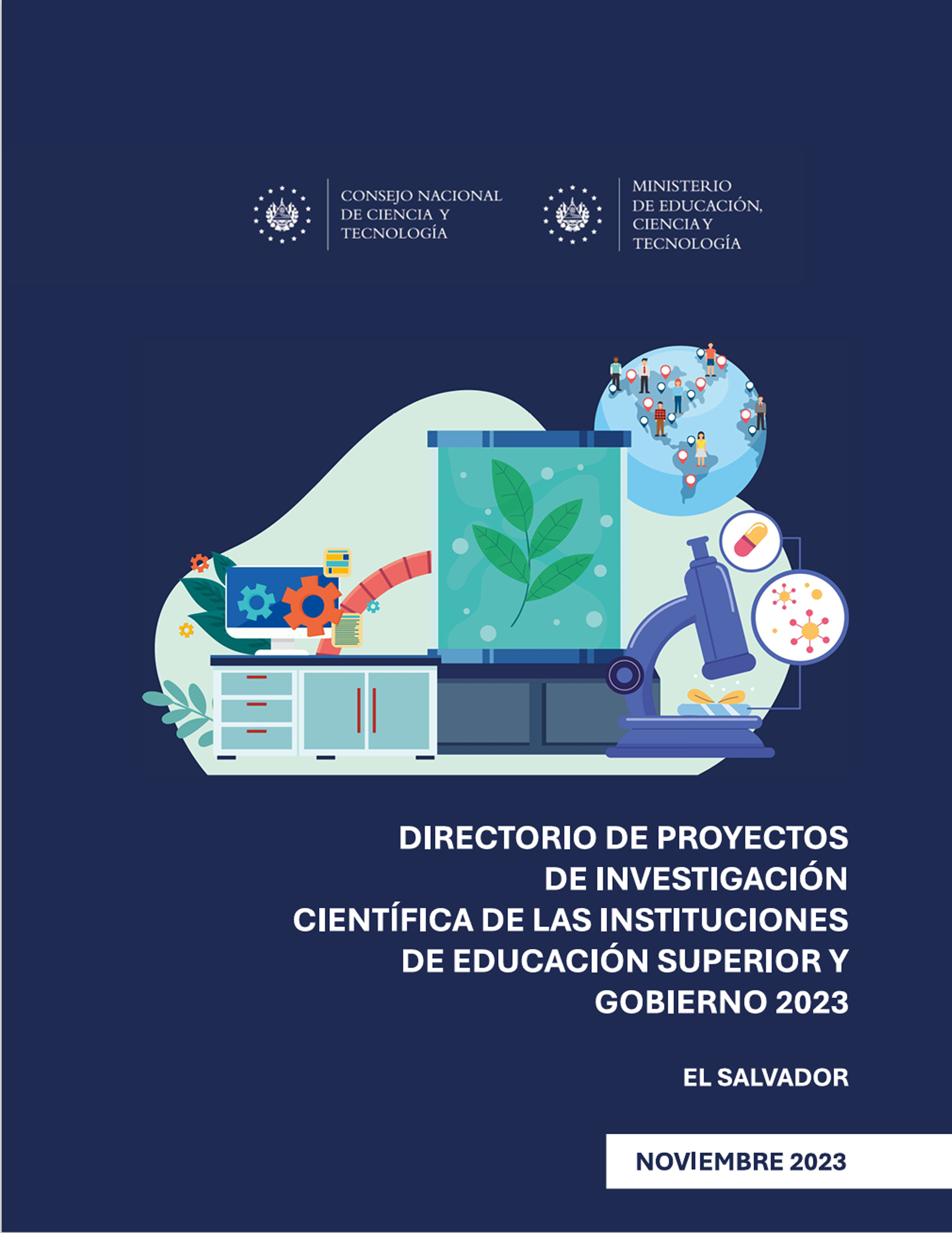 Directorio de Proyectos de Investigación de las Instituciones de Educación Superior y Gobierno 2022 El Salvador