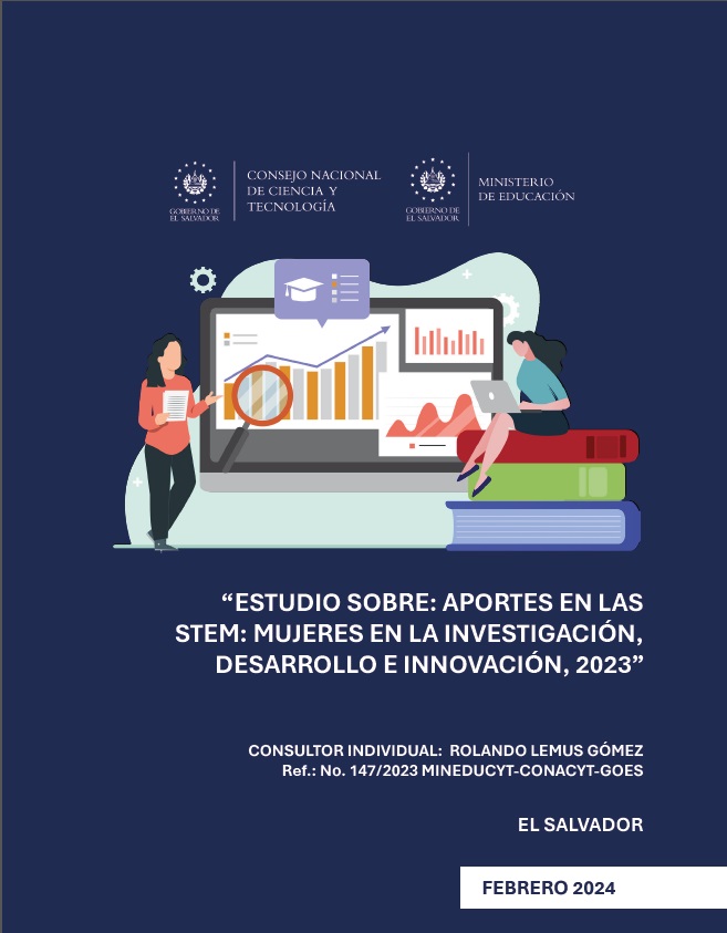 Documento “ESTUDIO SOBRE: APORTES EN LAS STEM: MUJERES EN LA INVESTIGACIÓN, DESARROLLO E INNOVACIÓN, 2023”