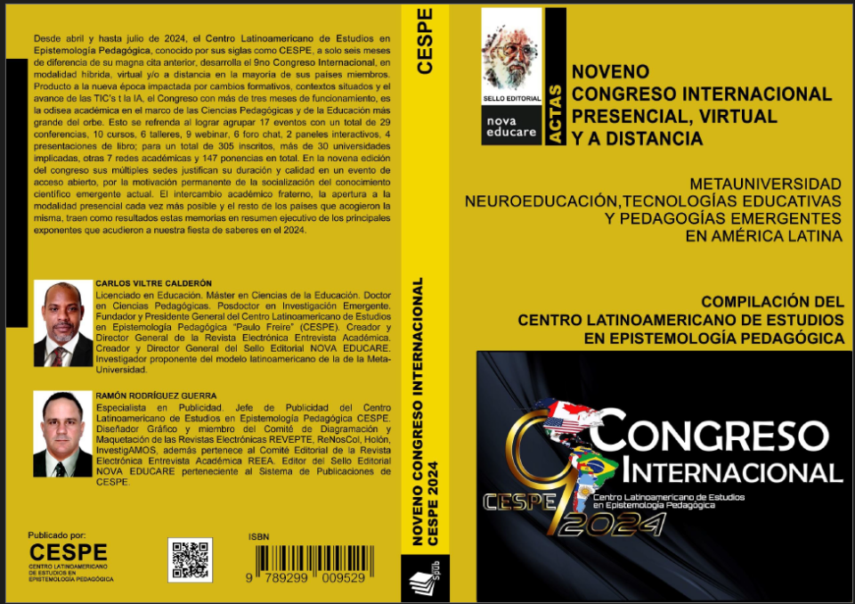 CONGRESO INTERNACIONAL PRESENCIAL, VIRTUAL Y A DISTANCIA.MEMORIAS 9no CONGRESO CESPE 2024 Genial y muy agradecido con los organizadores de #CESPE2024 tanto nacionales como internacionales. DOI: 10.5281/zenodo.13883721ISBN: 9789299009529TEMA: La robótica educativa, evolución y desarrollo para el docente del mañana.Pagina: 177 Facebookhttps://www.facebook.com/photo/?fbid=555638330371482&set=a.178181138117205ZENODOhttps://zenodo.org/records/13883721?fbclid=IwY2xjawFrfWJleHRuA2FlbQIxMAABHVrNgPFnFMaeu9DmfErGnIANihFlHoR9TQEXm7qp8Ml-fgeXOuOuO77C5Q_aem_SkTKXefWP3De8uleMWYzoA