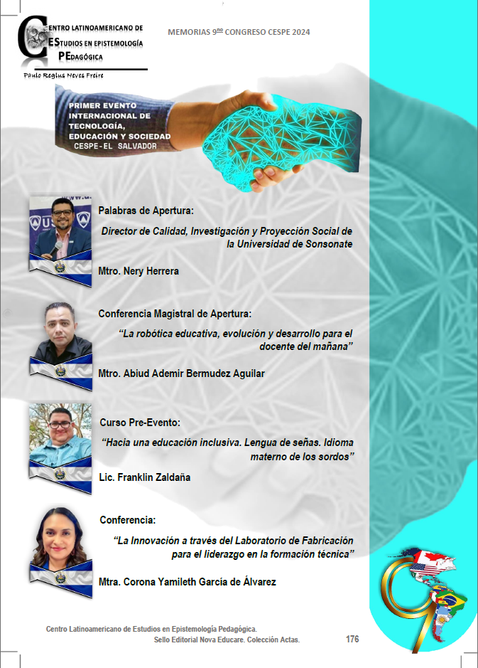 CONGRESO INTERNACIONAL PRESENCIAL, VIRTUAL Y A DISTANCIA.MEMORIAS 9no CONGRESO CESPE 2024 Genial y muy agradecido con los organizadores de #CESPE2024 tanto nacionales como internacionales. DOI: 10.5281/zenodo.13883721ISBN: 9789299009529TEMA: La robótica educativa, evolución y desarrollo para el docente del mañana.Pagina: 177 Facebookhttps://www.facebook.com/photo/?fbid=555638330371482&set=a.178181138117205ZENODOhttps://zenodo.org/records/13883721?fbclid=IwY2xjawFrfWJleHRuA2FlbQIxMAABHVrNgPFnFMaeu9DmfErGnIANihFlHoR9TQEXm7qp8Ml-fgeXOuOuO77C5Q_aem_SkTKXefWP3De8uleMWYzoA